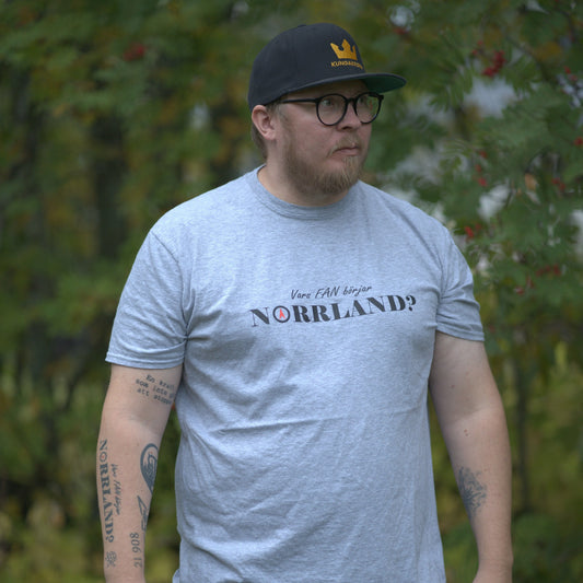 Vars fan börjar Norrland? - t-shirt vuxen